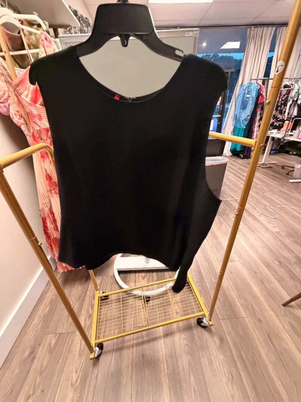 Spanx Contour Rib Mock Neck Crop Top
